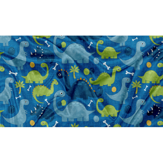 Printed Cuddle Squish Dino Navy - PRINT IN QUEBEC IN OUR WORKSHOP